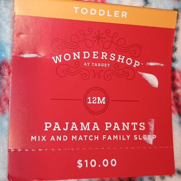 NEW Wondershop Toddler Plaid Microfleece Matching Family Pajama Pants - Picture 5 of 6